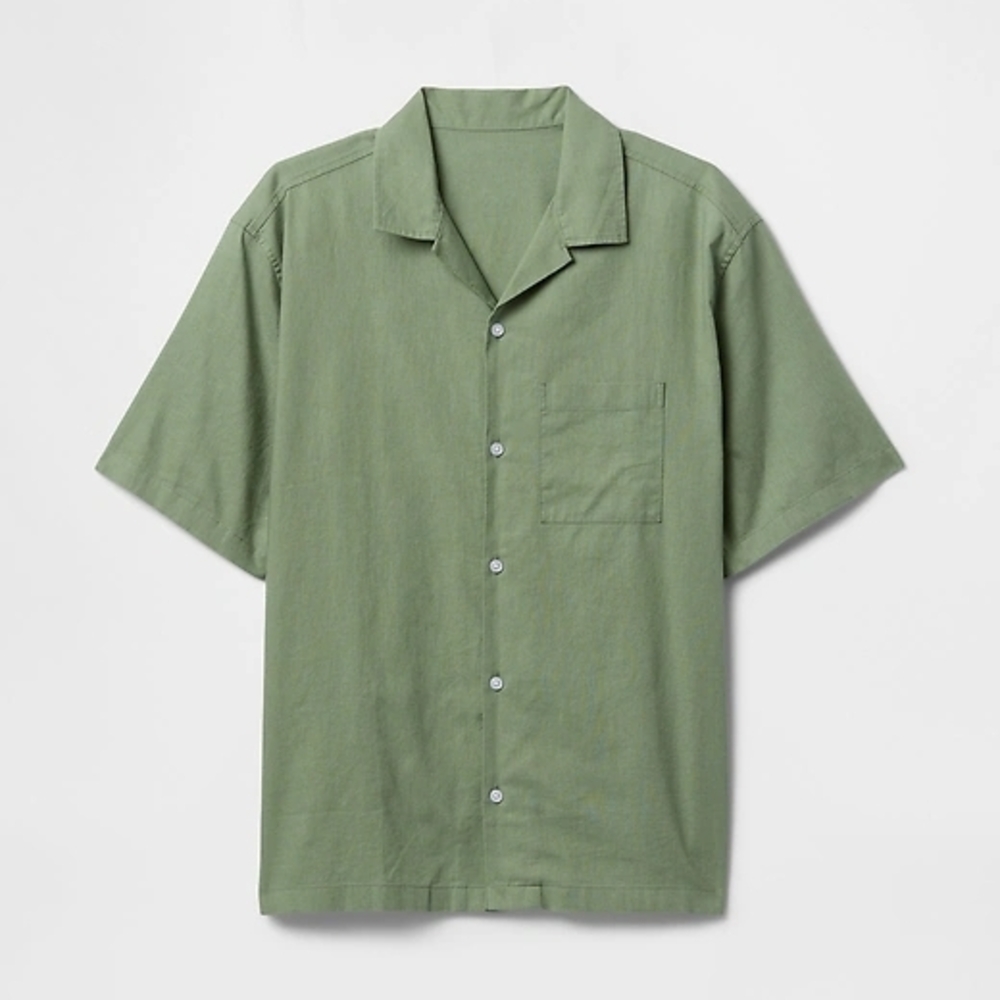🆕️ GAP Men's TALL Linen-Cotton Shirt (NWT)